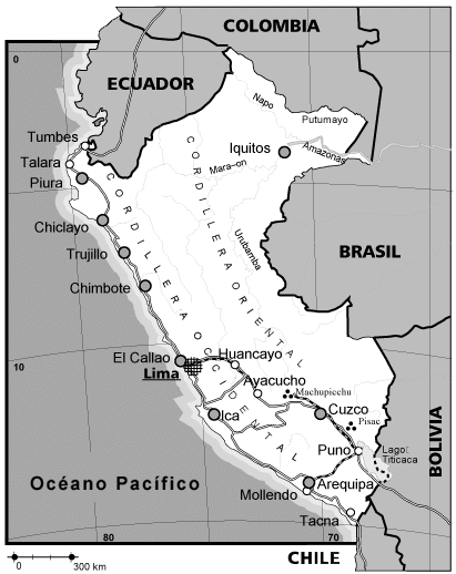 Mapa de Perú